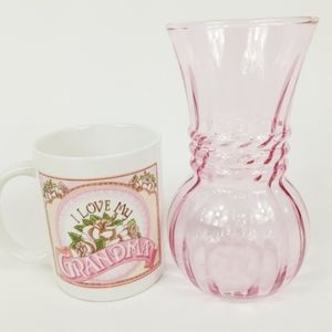 Gift Set For Grandmother Coffee Mug & Vase